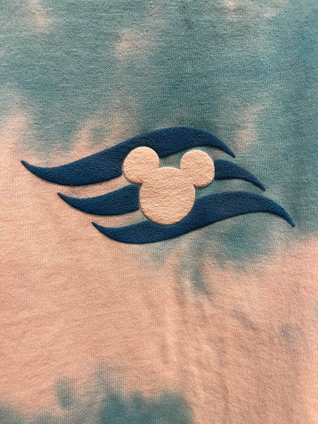 Disney Cruise Line Castaway Cay Spirit Jersey Blue Tie Dye M XL XXL