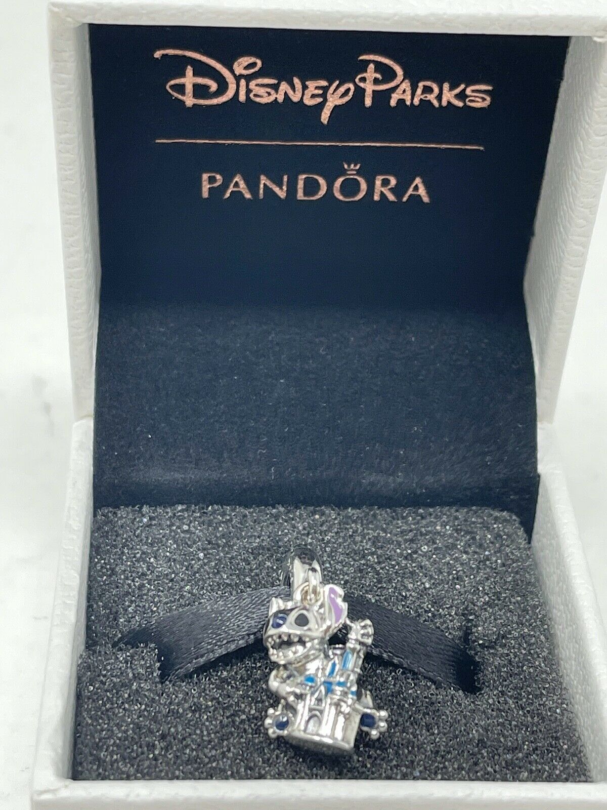 Disney Parks Pandora Charm Stitch Magic Kingdom Cinderella