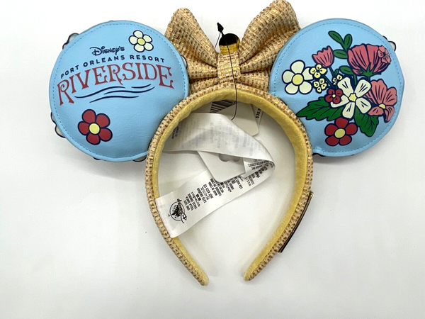 Disney Parks Port Orleans Riverside Resort Loungefly Minnie Mouse Ears Headband 2022