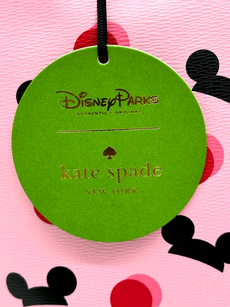 Disney Parks Kate Spade Mickey Mouse Ear Hat Pink Tote Polka Dot Purse Ears NWT