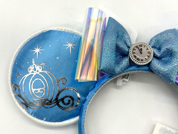 Disney Parks Cinderella Minnie Mouse Ears Headband Midnight Clock Carriage 2024