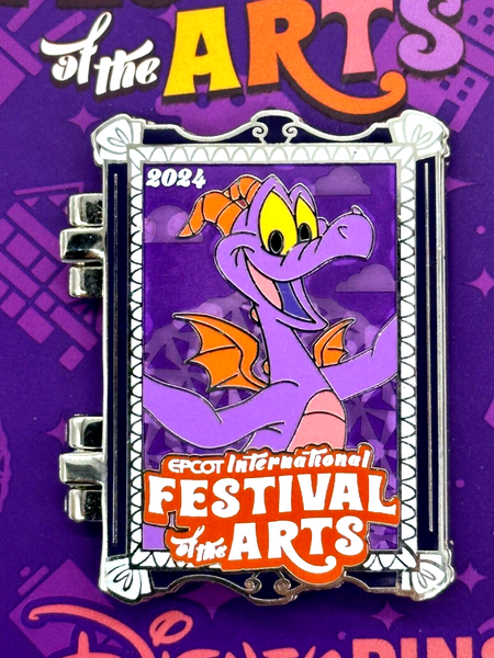 Disney Parks Figment Frame Hinged Pin Festival Of The Arts EPCOT LE NWT 2024