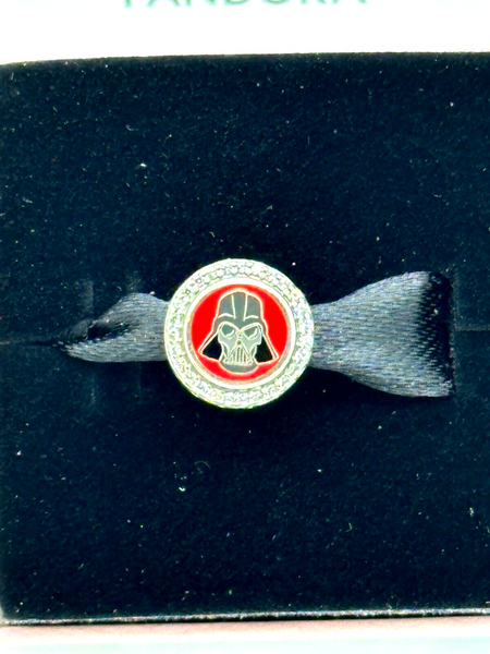 Disney Parks Pandora Darth Vader Star Wars Button Charm Double Sided Exclusive