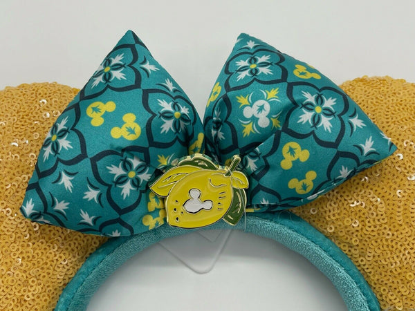 Disney Parks Limoncello Epcot Italy Pavilion Minnie Ears Headband Lemon NWT 2022