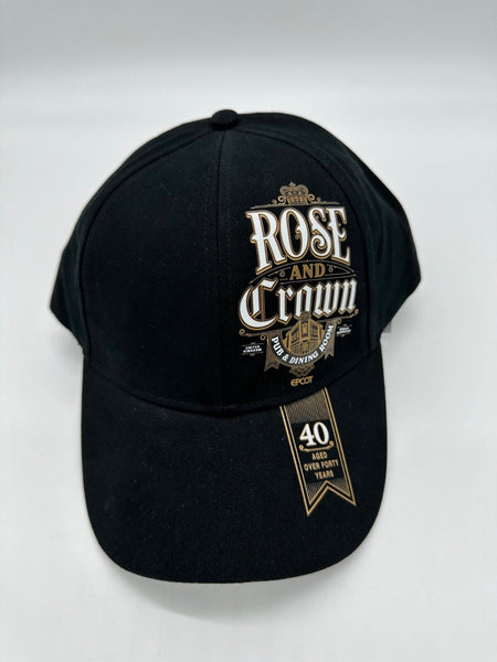 Disney Rose and Crown Pub Epcot Baseball Cap Hat 40 years United Kingdom 2023