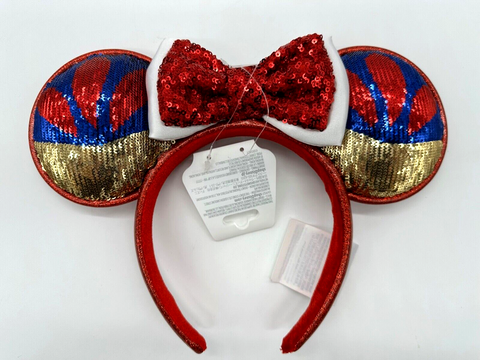 Disney Parks Snow White Minnie Mouse Ears Headband Sequin NWT 2024