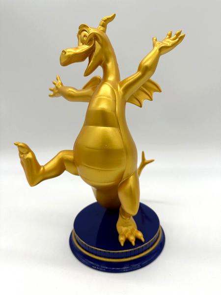 Disney Parks WDW 50th Anniversary Figment Gold Statue Figure Golden EPCOT NIB
