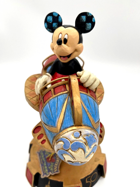 Disney Parks Jim Shore Mickey Astro Orbiter Statue WDW 50th Anniversary Figurine