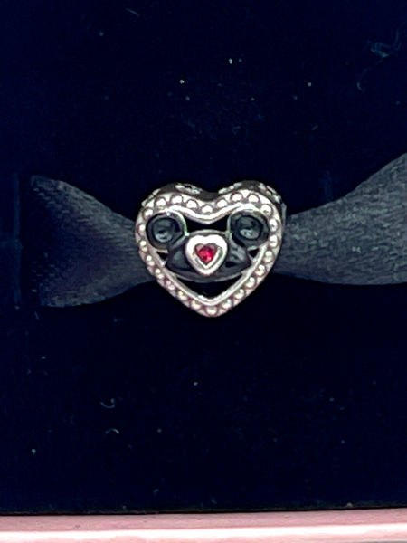 Disney Parks Pandora Mickey Mouse Ear Hat Castle Heart Charm WDW DL Exclusive