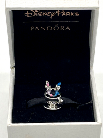 Disney Parks Pandora Donald Daisy Duck Teacup Charm Bead 2023 WDW Valentines Day