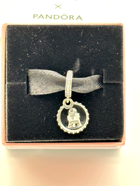 Disney Parks Pandora Star Wars Droid BB8 R2D2 Dangle Charm 2023 Exclusive NIB