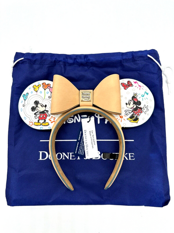 Disney Dooney & and Bourke Sketch Mickey Minnie Mouse Ears Headband NWT 2024