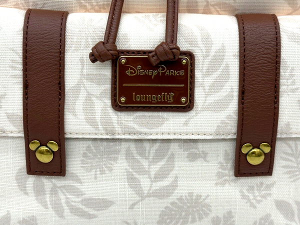 Disney Parks Animal Kingdom Loungefly Canvas Backpack Mickey Mouse Icon NWT 2023