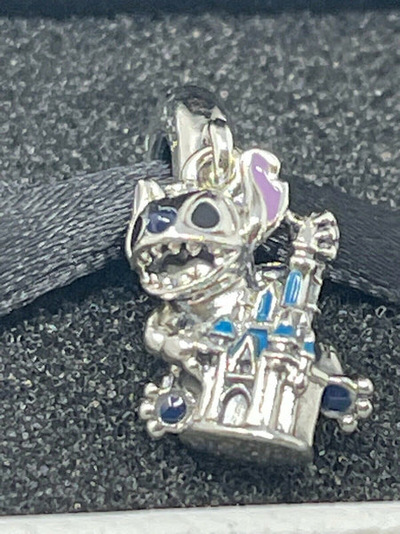 Disney Parks Pandora Charm Stitch Magic Kingdom Cinderella Castle Dangle 2021