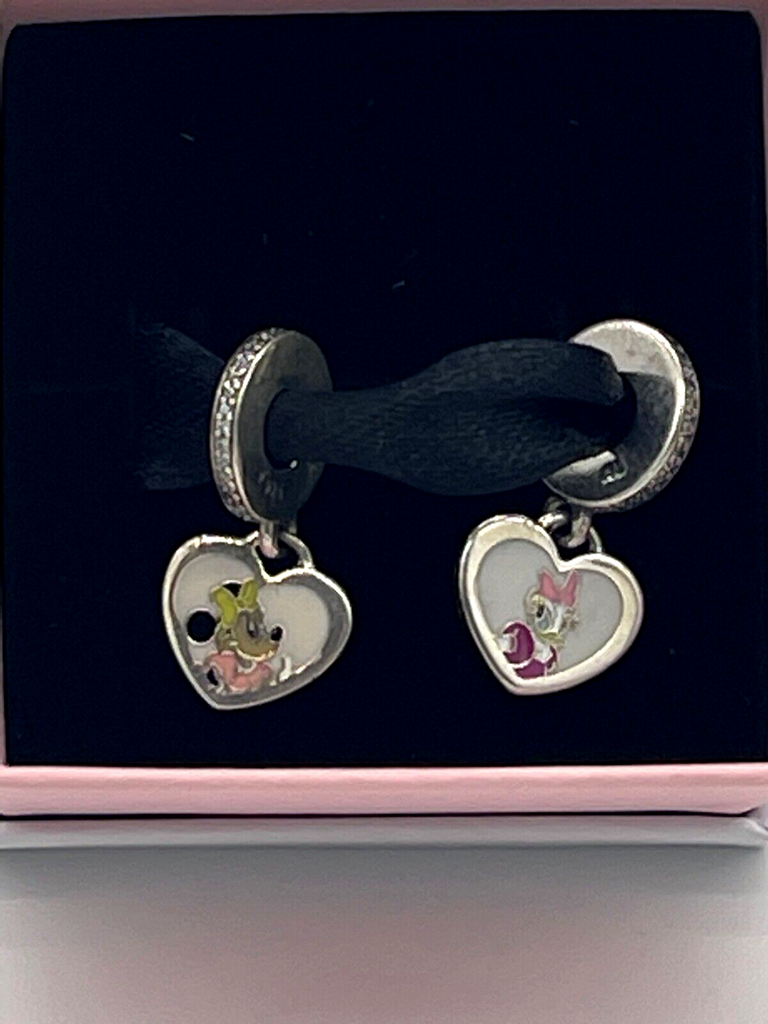 Disney Parks Pandora BFF Minnie Mouse Daisy Duck 2 Charm Set Best