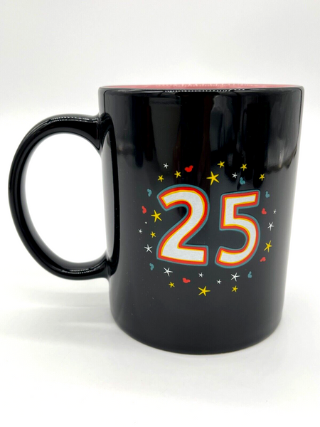 Disney Parks WDW 25th Anniversary Birthday Cake Cinderella Castle Coffee Mug Cup