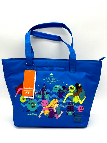 Disney Parks X Lug RunDisney Princess Half Marathon Weekend Skyliner Tote Bag NWT