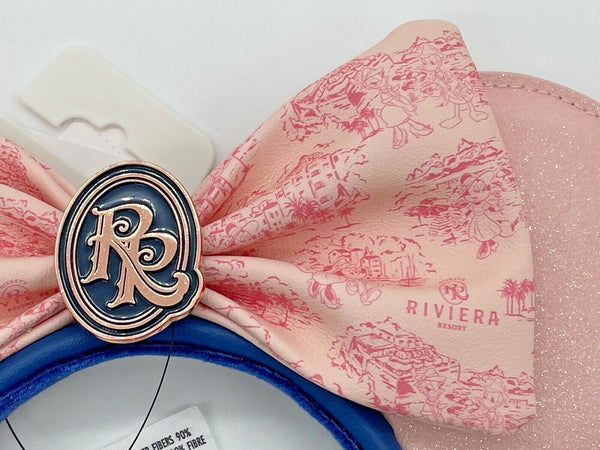 Disney Parks Riviera Resort DVC Loungefly Pink And Blue Minnie Ears Headband NWT