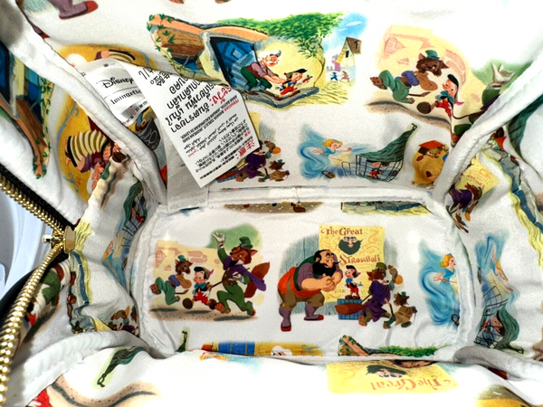 Disney Pinocchio Loungefly Mini Backpack 100 Decades 1940s Jimmy Cricket NWT