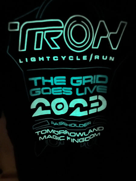 Disney Parks Tron Lightcycle Run Opening Day AP Passholder Shirt XXL Annual WDW