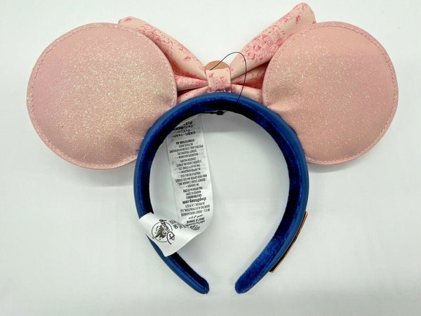 Disney Parks Riviera Resort DVC Loungefly Pink And Blue Minnie Ears Headband NWT