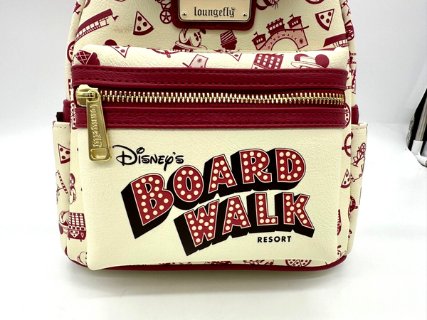Disney Parks BoardWalk Resort Scented Glow in the Dark Loungefly Backpack NWT in