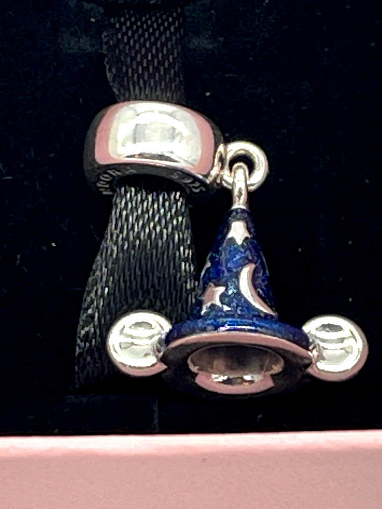 Disney Parks Pandora Sorcerer Mickey Hat Dangle Charm Exclusive