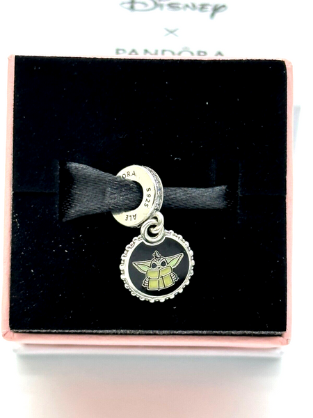 Disney Parks Pandora Star Wars Grogu Baby Yoda Dangle Charm 2023 The Mandalorian