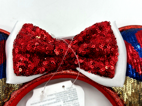 Disney Parks Snow White Minnie Mouse Ears Headband Sequin NWT 2024