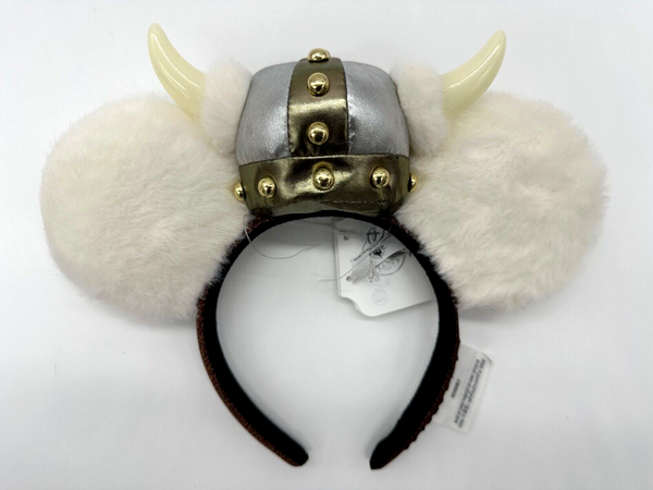 Disney Parks Epcot World Showcase Norway White Viking Minnie Ears Headband 2023