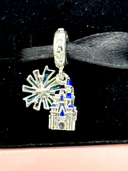 Disney Parks Pandora Cinderella Castle Fireworks Dangle Charm WDW 2023 NIB