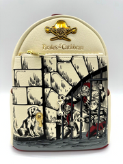 Disney Parks Pirates Of The Caribbean Loungefly Mini Backpack Dog Jail Scene NWT