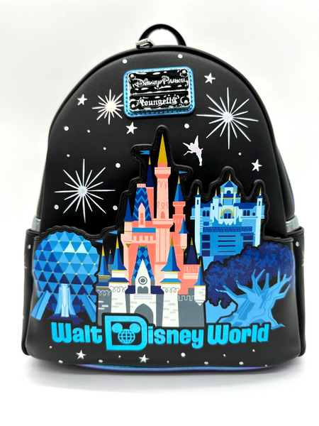 Disney Parks WDW Icons Loungefly Mini Backpack Cinderella Castle EPCOT HS 2024