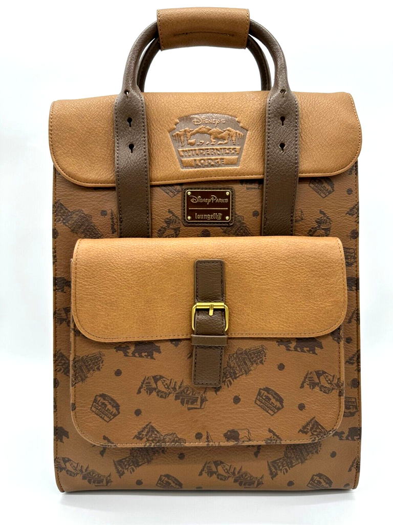 Disney Parks Wilderness Lodge Resort Loungefly Backpack Large Brown NWT 2023 WDW