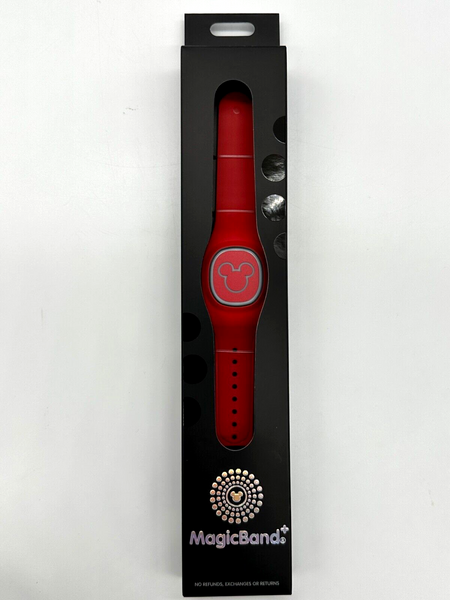 Disney Parks Red Magic Band + MagicBand+ Ready to Link Solid Color MB+ WDW DL