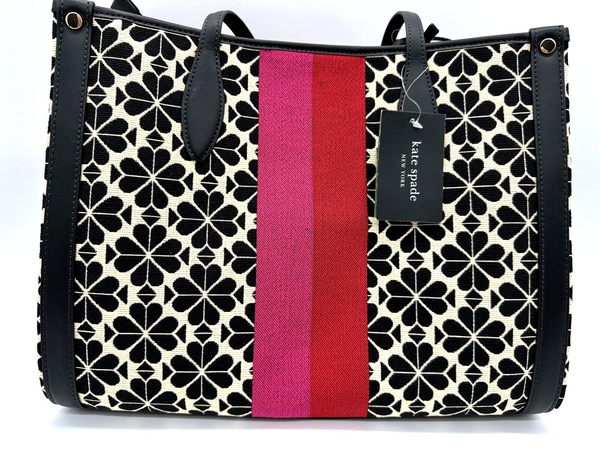 Disney X Kate Spade Mickey Minnie Mouse Flower Jacquard Tote Bag Medium 100 NWT