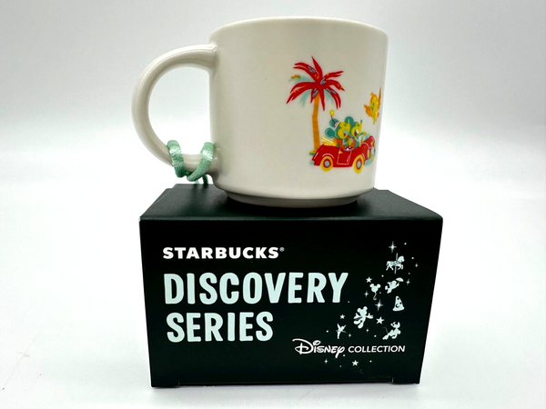 Disney Starbucks Discovery Series Mug Ornaments SET 4 Parks EPCOT MK AK HS WDW