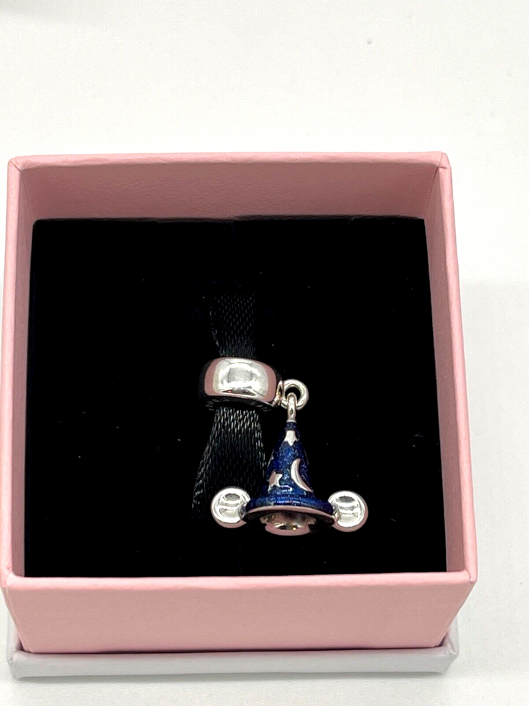 Disney Parks Pandora Sorcerer Mickey Hat Dangle Charm Exclusive