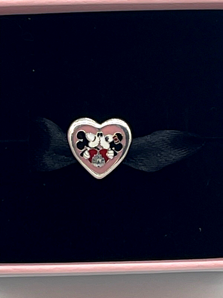 Disney Parks Pandora Mickey Mouse Minnie Castle Heart Charm Valentines 2023 NIB