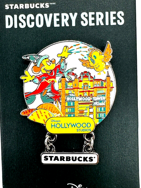 Disney Parks WDW Starbucks Discovery Series Set 4 Pins Epcot Studios MK AK 2024