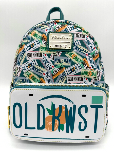 Disney Parks Loungefly Old Key West Resort License Plate Mini Backpack NWT 2024