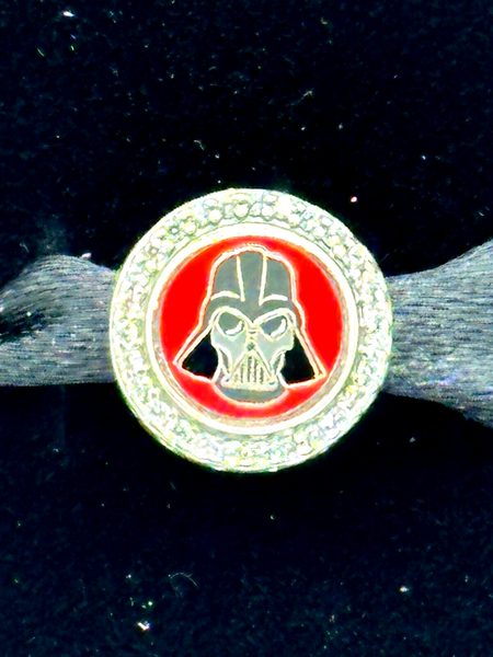 Disney Parks Pandora Darth Vader Star Wars Button Charm Double Sided Exclusive