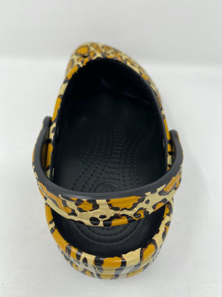 Disney Parks Leopard Print Crocs Animal M7 W9 39 40 Adult Mickey Clogs Shoes NWT