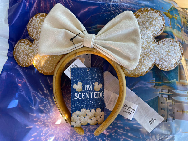 Disney Parks Port Orleans French Quarter Beignet Loungefly Minnie Mouse Ears Headband 2022